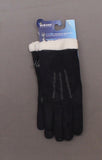 Isotoner Signature SmartDRI Touchscreen Gloves SherpaSoft Cuff Black L/XL