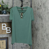 NWT JM Collection Women's Ring Handkerchief Hem Knit Top. 100097749MS Medium