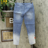 DG2 by Diane Gilman Women's Tall Embroidered Pull On Exposed Button Jeans