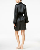 Thalia Sodi Women's Satin Short Wrap Robe