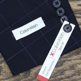 Calvin Klein Men's X-Fit Extra-Slim Stretch Wool Suit Jacket