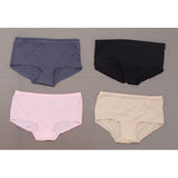 Hanes 4 Pairs Women's Cool and Comfortable Microfiber Boyshort Underwear
