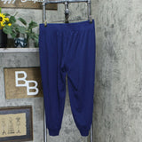 AnyBody Cozy Knit Side Ribbed Jogger Pants Deep Twilight Petite Medium