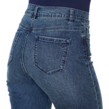 DG2 by Diane Gilman Women's Classic Stretch Embroidered Cropped Jeans