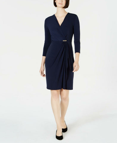 Charter Club Women's Hardware Faux Wrap Dress