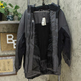 Rivers End Women's Plus Size Classic Color Block Parka Charcoal / Black 4XL