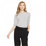 A New Day Women's Stretch 3/4 Sleeve Clean Boat Neck T-Shirt