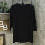 Isaac Mizrahi Live! Women's Essentials Pima Cotton Tunic Top with Long Side Slits