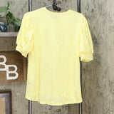 NWT DG2 By Diane Gilman Womens Balloon-Sleeve Tee. 697877 Medium