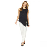 NWT DG2 by Diane Gilman Asymmetric Sleeveless Top 703140 Medium XL