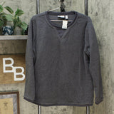 Denim & Co. Women's Plus Size Chenille Fleece Long-Sleeve Sweatshirt