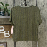 Crave Fame Women's Junior Fit Cozy Ribbed Top