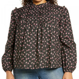 NWT Wayf Womens Plus Size Linford Floral Pintuck Top. 70603WP Plus 2X