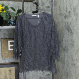 Isaac Mizrahi Live! Women's Two-Color Lace Peplum Top