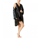 Thalia Sodi Women's Satin Short Wrap Robe