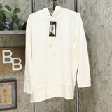 NWT Attitudes By Renee Womens Faux Diamond And Faux Pearl Hoodie. A372221 Large