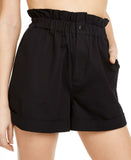 Danielle Bernstein Women's Paperbag Waist Cuffed Shorts