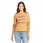 Zoe + Liv Women's Uplift. Inspire. Elevate. Graphic T-Shirt