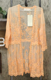 LaBellum by Hillary Scott Women's Lace Topper With Scalloped Hem