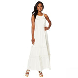 Curations Women's Plus Size Maxi Dress With Lace Trim