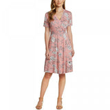 NWT Matty M Women's Faux Wrap Short Sleeve Knit Dress. 1369412 L