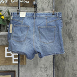 Universal Thread Women's Plus Size High-Rise A-Line Midi Jean Shorts