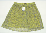 Who What Wear Women's Plus Size Floral Pleated Lace Skirt Yellow 20W