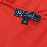 DG2 by Diane Gilman Women's Knit Layered Drama Dress Red XL