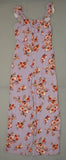 Xhilaration Women's Floral Print Sleeveless Button Front Jumpsuit