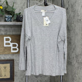 Everleigh Womens Rib V-Neck Top