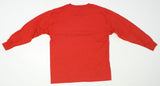 Gildan NEW Ultra Cotton Youth Long Sleeve T-Shirt Tee Red Large 03203