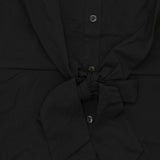 NWT Du Jour Plus Size Button Front Shirt Midi Dress With Tie Detail 1X