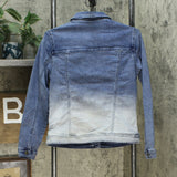 DG2 by Diane Gilman Gilman Women's Embroidered Signature Jean Jacket Midtone XS