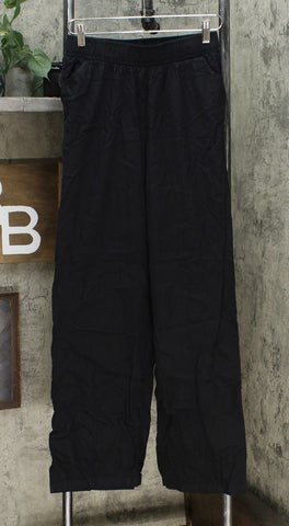 DG2 by Diane Gilman Women's SoftCell Denim Wide Leg Pants Black Small Tall