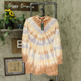 Wild Fable Women's Tie-Dye Long Sleeve Mock Neck Knit Dress With Pockets