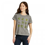 Doe Women's St. Patrick's Day Clover Sketch Short Sleeve Graphic T-Shirt