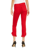 INC International Concepts Women's Angled Mop Hem Straight Jeans