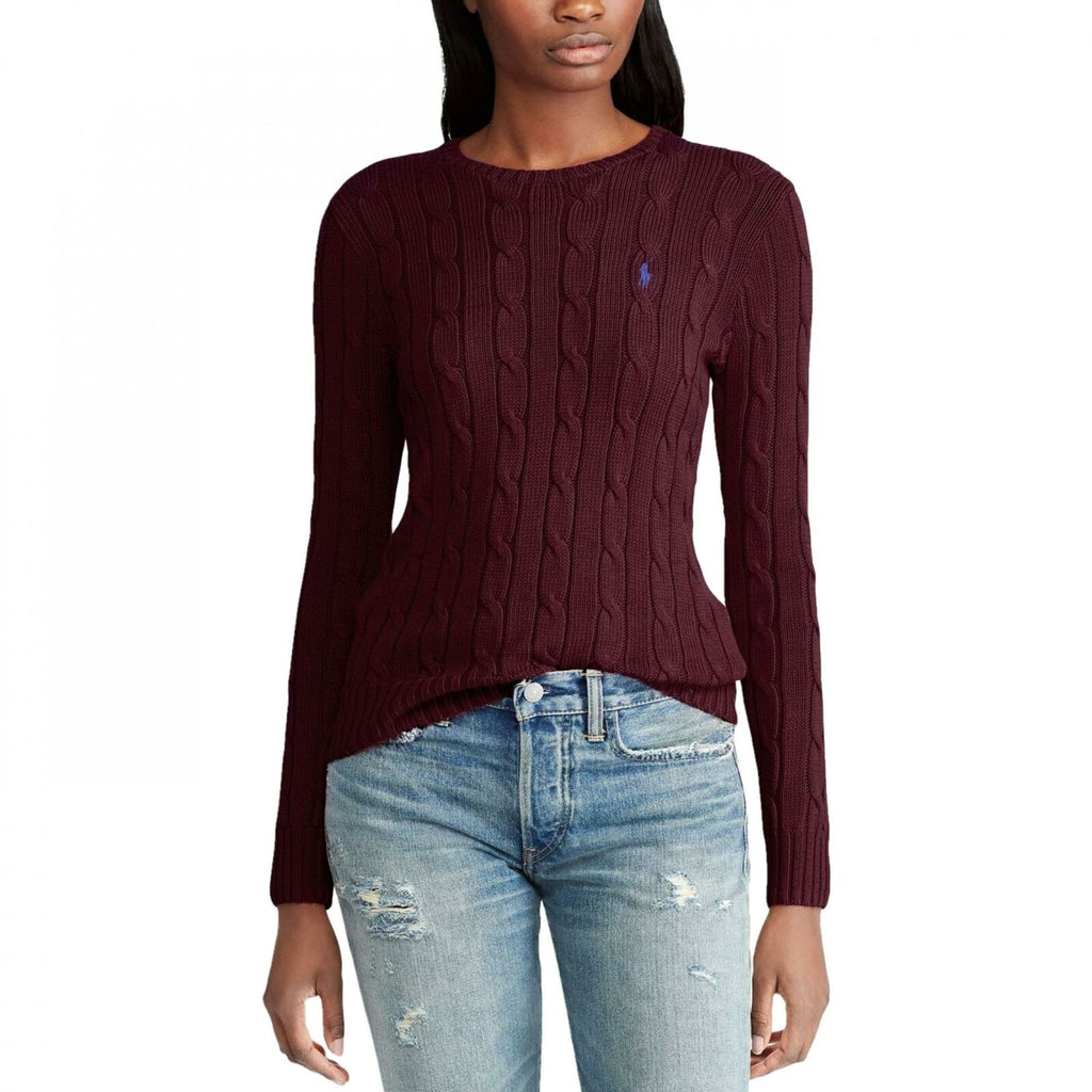 Broderskab Ondartet tumor Understrege Polo Ralph Lauren Women's Cable Knit Cotton Pullover Sweater – Biggybargains