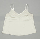 A New Day Women's Satin Camisole Ivory Grey Medium