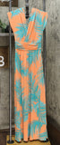 IMAN Women's Boho Chic Maxi Dress With Head Wrap