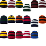 Sportsman Rugby Striped Knit Beanie. SP01 One Size