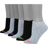 Hanes Premium Women's Extended Size 6 Pair Pack Liner Socks