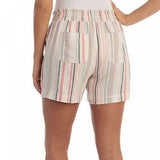 NWT Briggs Women's Smoked Waist Linen Blend Shorts. 1372191 Small