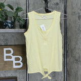 NWT Style & Co. Petite Tie Front Henley Tank Top. 100093393PT Petite Small