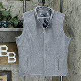 Karen Scott Petite Princess Seam Zeroproof Full Zip Fleece Vest