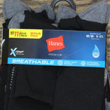 Hanes Premium Hanes Boys' 10pk Premium Crew Athletic Socks Black Multi M