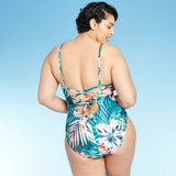 Kona Sol Women's High Neck Coverage One Piece Swimsuit
