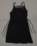 Xhilaration Women's Strappy Lace Front Fit & Flare Dress with Side Lace-Up
