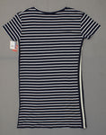 Junk Food Women's Party in The U.S.A. Striped Embroidered Dress