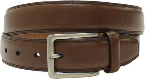Goodfellow & Co. Men's Double-Stitch Dress or Casual Leather Belt